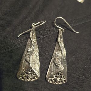 NEW retired OPULENZA Sterling Silver earrings with mini CZ stones